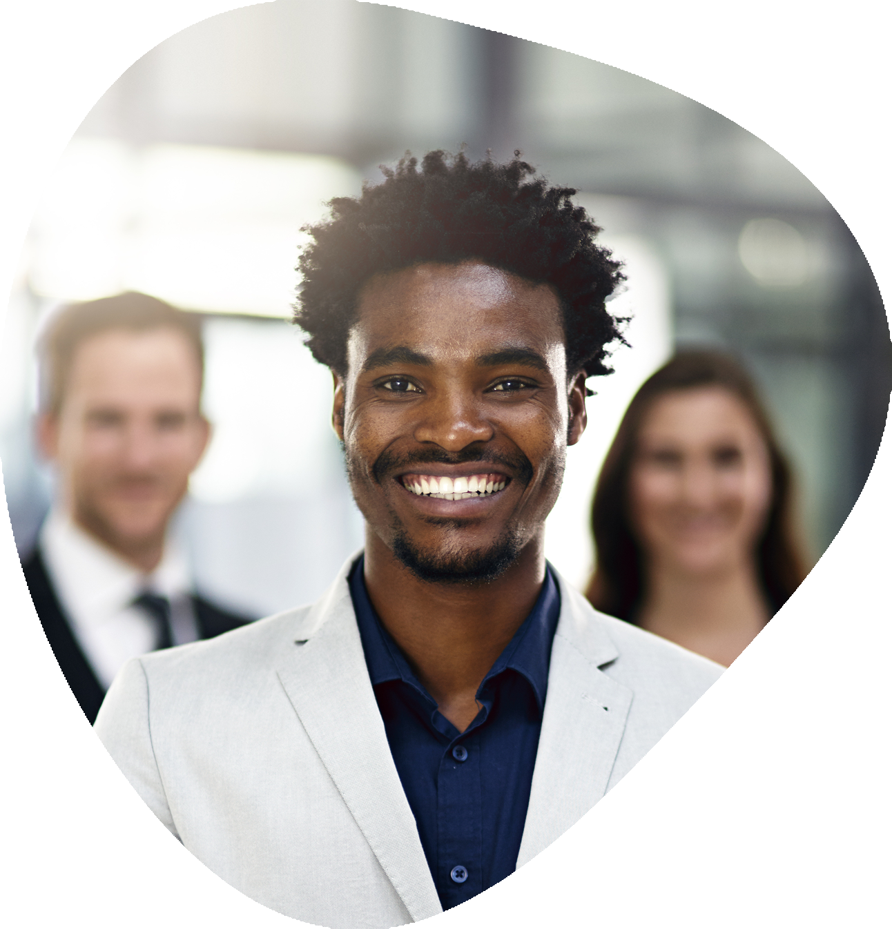 Portrait of a group of business people standing